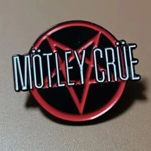 Motley Crue Novelty Pin Heavy Metal Rock N Roll